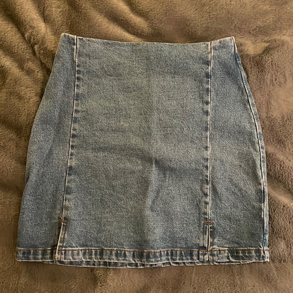 Brandy Melville/John Galt Blue Denim Cara Skirt